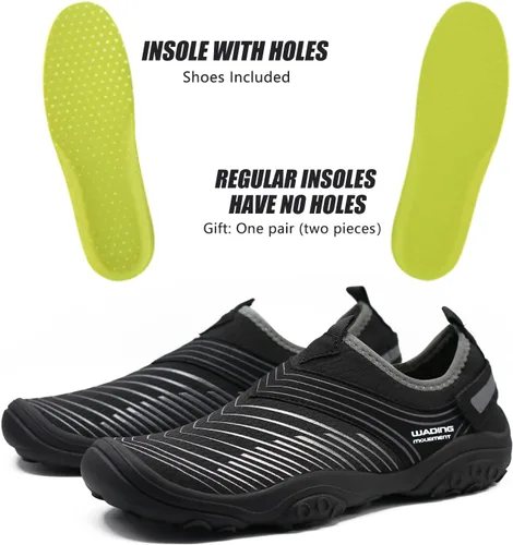 Vista 5 de North Bund Zapatos de agua para hombre y mujer, secado rápido, para playa, kayak, piscina, calcetines acuáticos, surf, escalada, yoga