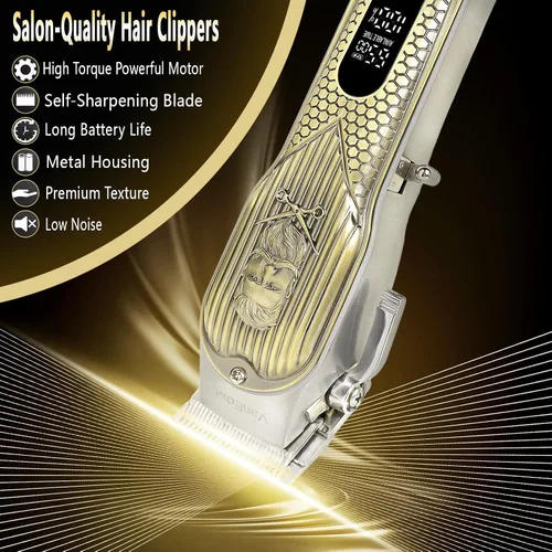 Vista 2 de Cortapelos profesionales para hombres con rendimiento de corte absolutamente resistente, cortapelos de peluquería para corte de pelo, recortadora