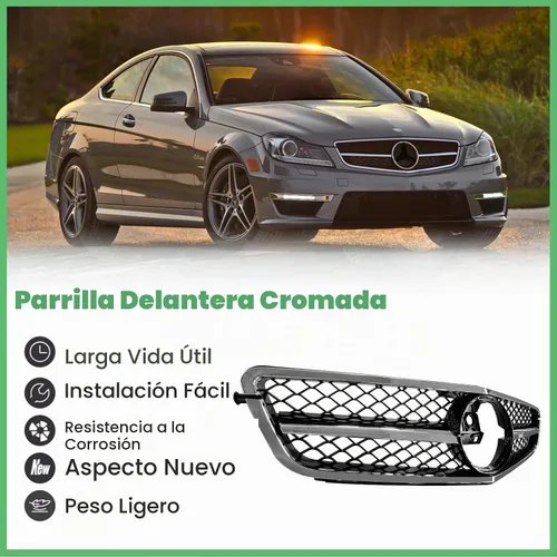 Vista 5 de Rejilla para Mercedes Benz W204 Clase C C250 C300 C350 AMG 2008