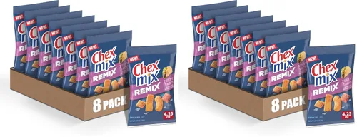 Vista 8 de Chex Mix Remix - Mezcla de bocadillos de pizza con queso, tamaño familiar