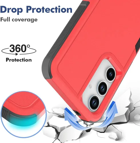 Vista 266 de Jeylly Compatible con Samsung Galaxy A22 5G Funda, Funda Samsung A22 5G con 2pcs protectores de pantalla de vidrio templado
