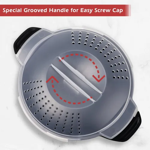 Vista 6 de Utensilios de cocina micro profesionales pequeños de 1 cuarto de galón, vaporizador para microondas para verduras, cocina de microondas, sin BPA