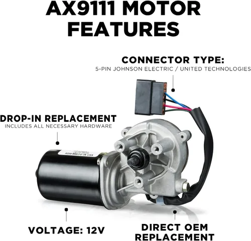 Vista 2 de Wexco AX9111 - Motor de limpiaparabrisas Autotex All Make-Blue Bird-Thomas