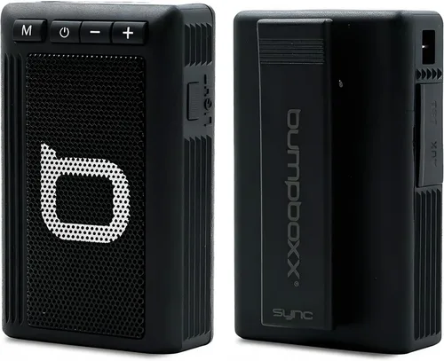 Vista 9 de Bumpboxx Retro Pager - Altavoz Bluetooth premium, mini altavoz inalámbrico portátil impermeable con sonido estéreo fuerte, linterna LED, Bluetooth