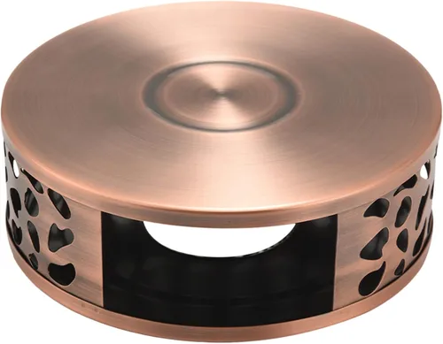 Vista 8 de Calentador de té de acero duradero, base de calefacción, tetera, estufa de té caliente, tetera de vela, juego de té