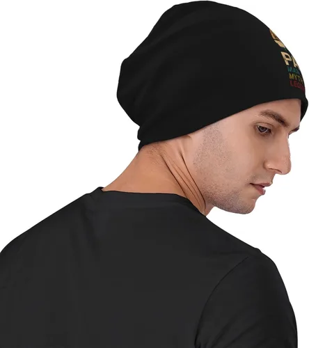 Vista 4 de Papa Man Myth Legend Funny Beanie Warm Knit Hat Soft Skull Cap for Men Women