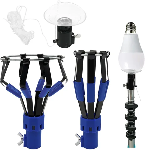 Vista 9 de 3 piezas cambiador de bombilla para techos altos herramienta Negro