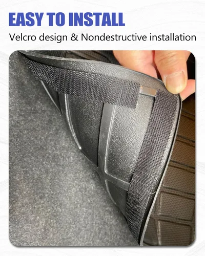 Vista 6 de Fundas para maletero con respaldo para Hyundai Ioniq 9, accesorios 2026 con gancho y asa, tapete de cajuela trasera, protector de respaldo