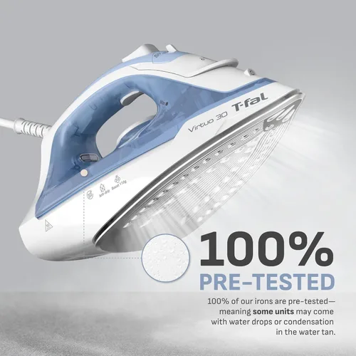 Vista 8 de T-Fal Virtuo Plancha de vapor para ropa, vaporizador de ropa, ráfaga de vapor y aerosol, plancha portátil y vaporera para ropa, suela antiadherente