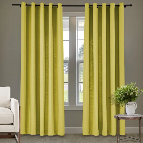 Vista 70 de Frelement Cortinas de lino de lino de bronce con ojales para interiores, tratamiento de ventanas para sala de estar, dormitorio, habitación