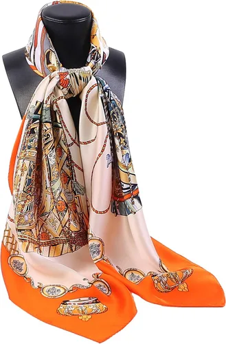 Vista 4 de Grace Scarves - Bufandas 100% de seda, extragrande y XX-grande