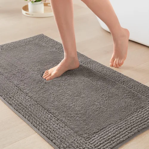 Vista 22 de Madison Park Splendor - Alfombra de baño reversible 100% algodón con mechones - 3000 GSM calidad hotelera lujosa felpa de pelo medio alfombrilla