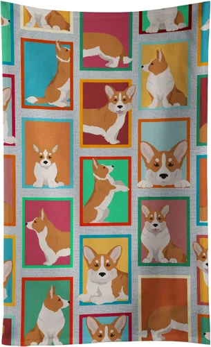 Vista 40 de Caroline's Treasures MLM1160KTWL - Lots of Red Siberian Husky - Toalla de cocina para invitados, toalla de baño decorativa para cara, té, paño