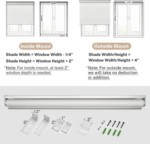 Vista 6 de Keego Persianas sin cordón para ventanas, enrollables fáciles de levantar para ventanas, puertas, persianas duraderas y personalizadas fáciles