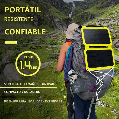 Vista 5 de SunJack - Panel solar plegable e impermeable de 15 vatios
