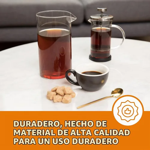 Vista 3 de bruntmor universal Sustitución Vaso de calor & Resistente a golpes borosilicato Jarra de vidrio de repuesto para French Press Cafetera eléctrica