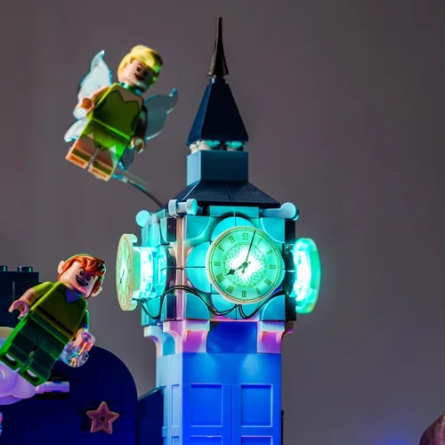 Vista 5 de LocoLee Kit de luces LED para LEGO Peter Pan y Wendy's Flight Over London 43232 para adultos (solo luces, sin modelos)