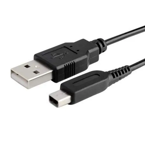 Vista 3 de Tomee Black USB Charging Cable for Nintendo 2DS XL, 3DS, 3DS 2DS, DSi - Minimalist Style, USB Connectivity