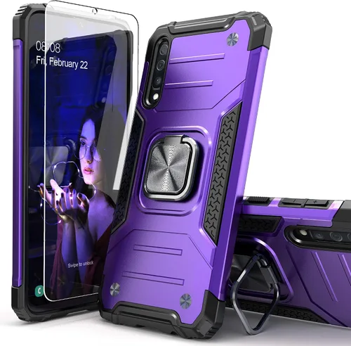 Vista 9 de Funda con soporte para Galaxy A50/A30S/A50S, protector de Negro