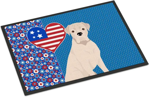 Vista 121 de Caroline's Treasures WDK5119JMAT Airedale Terrier USA - Tapete para interiores o exteriores, 24 x 36 pulgadas, tapete para puerta delantera