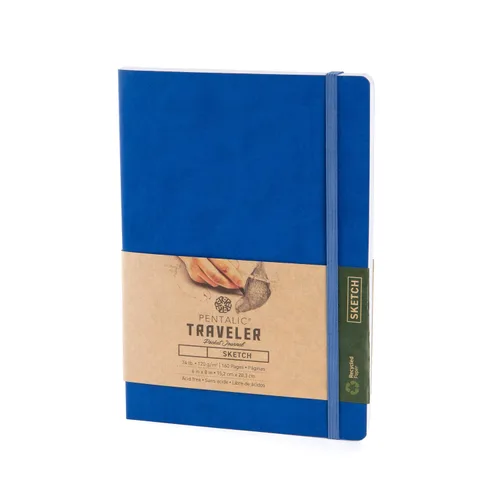 Vista 18 de Cuaderno de bocetos Travelers Dot Grid Pentalic Art, libre de ácidos