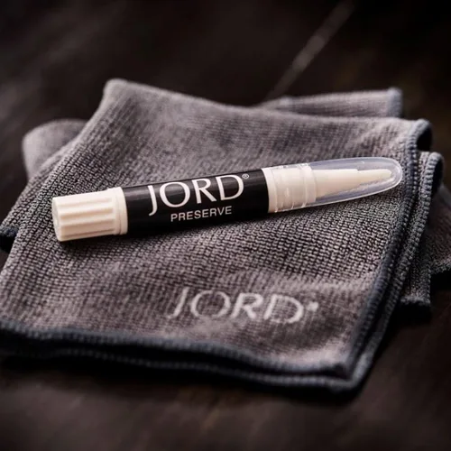 Vista 2 de Jord Relojes de pulsera de madera para hombre, serie Hyde, correa de reloj de madera, bisel de madera, movimiento de cuarzo analógico, incluye caja