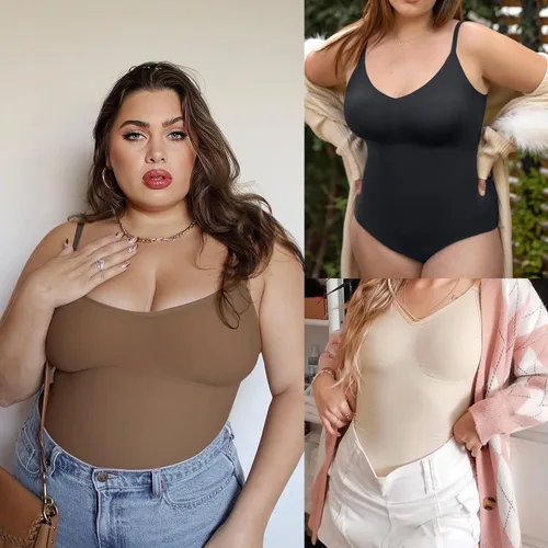 Vista 2 de Bodysuit Shapewear for Women Tummy Control Thong Low Back Body Shaper Backless Seamless Full Body Shapewear