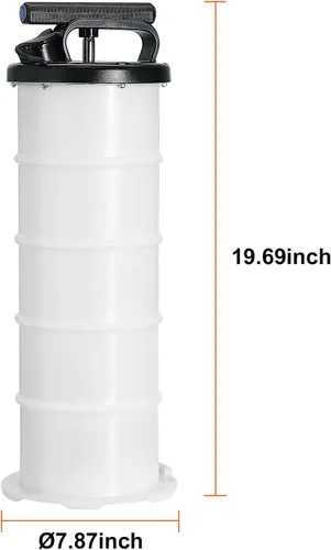 Vista 8 de Happybuy Extractor de líquidos, 1.74 galones (6.5 litros), extractor de líquido de cambio de aceite manual controlado a mano con varilla y manguera