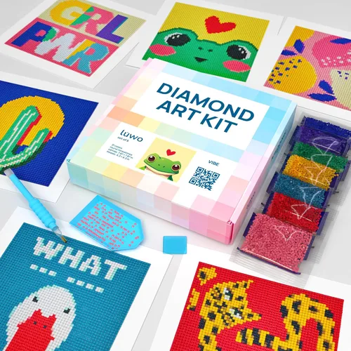 Vista 24 de LuwoArte Paquete de 6 Kits de Pintura de Diamantes para Adultos – Kits de Arte de Diamantes con Tema de Campo – Arte de Gemas DIY de Taladro