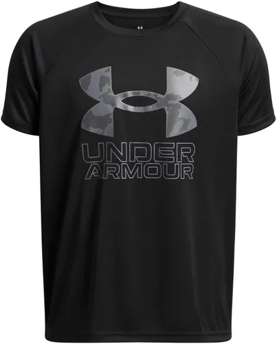 Vista 13 de Under Armour Camiseta de manga corta Tech Hybrid con estampado para niños