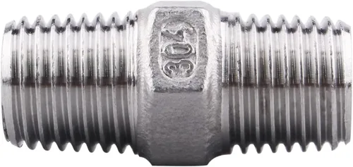 Vista 3 de Boquilla hexagonal macho de 1/4 de pulgada NPT – DERPIPE acero inoxidable 304 roscado para kit de preparación, aplicación de tubería casera