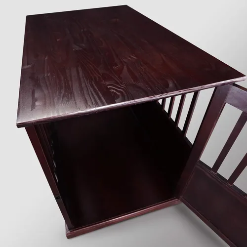 Vista 8 de Casual Home - Jaula grande de madera para mascotas New Espresso
