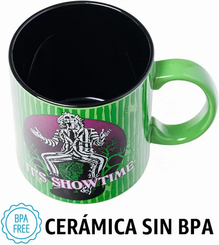 Vista 8 de Silver Buffalo Beetlejuice It's Showtime - Taza de cerámica, 20 onzas