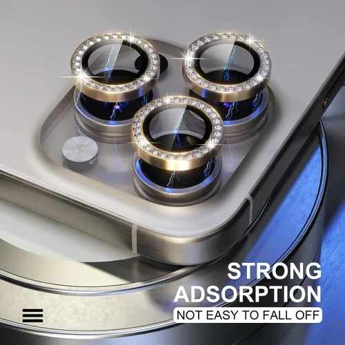 Vista 262 de Choiche Compatible para iPhone 16 Pro/iPhone 16 Pro Max Protector de Lente de Cámara, Vidrio Templado 9H Protector de Pantalla de Cubierta de Cámara