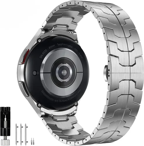 Vista 14 de Olytop para Galaxy Watch Ultra Correas 47mm (2024/2025), Correa de Reemplazo de Pulsera de Acero Inoxidable Metálica para Negocios, Hombres y Negro