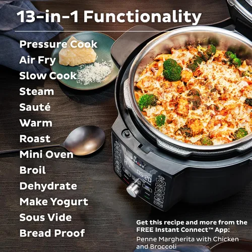Vista 4 de Instant Pot Duo Crisp Ultimate Olla a presión 13 en 1 de 6.5 cuartos