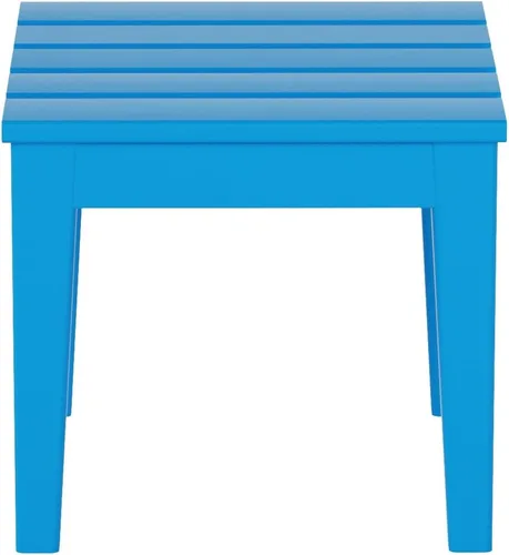 Vista 37 de WestinTrends Malibu - Mesa auxiliar cuadrada para exterior para silla Adirondack, teca