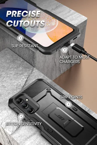Vista 7 de SUPCASE Unicorn Beetle Pro Series - Funda para Samsung Galaxy A14 5G (versión 2022), funda resistente de cuerpo completo con protector de pantalla