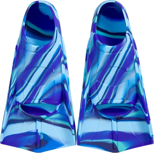 Vista 32 de Aletas de natación para niños, aletas cortas para niños y jóvenes, aletas de natación para entrenamiento de natación para niños, niñas, niños