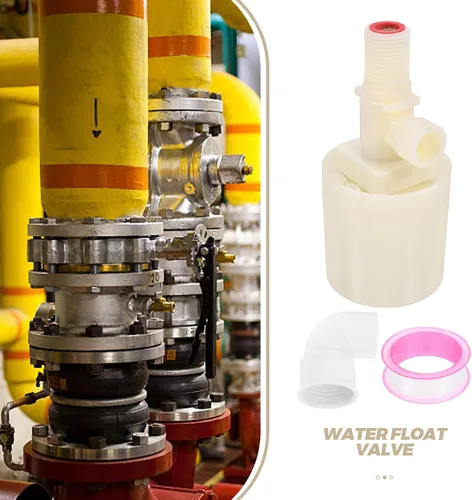 Vista 3 de PATKAW 2pcs Automatic Water Float Valve for Water Tank 1/2" Threaded Control Valve with Classic Color for Livestock Pond and Pool Random
