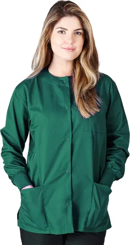 Vista 25 de Natural Uniforms - Chaqueta de Scrub para Calentamiento Negro