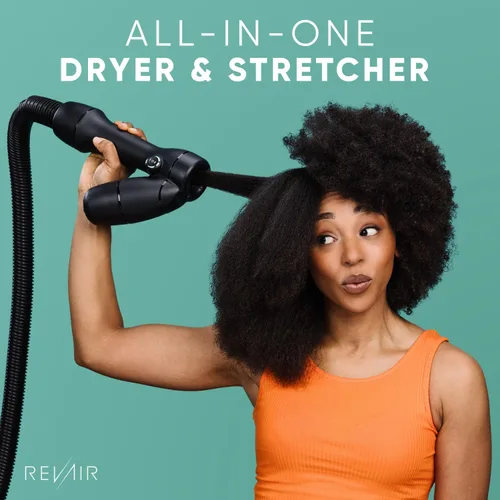 Vista 9 de REVAIR - Secador de pelo con reverso de aire - Secador de pelo innovador de secado rápido para cabello rizado, ondulado y liso - Revolucionario