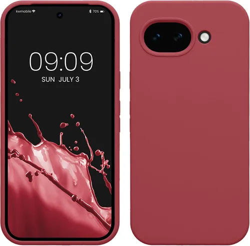 Vista 81 de kwmobile Funda Compatible con Google Pixel 6 Pro - Funda de teléfono de silicona TPU con acabado suave - Azul Arrecife