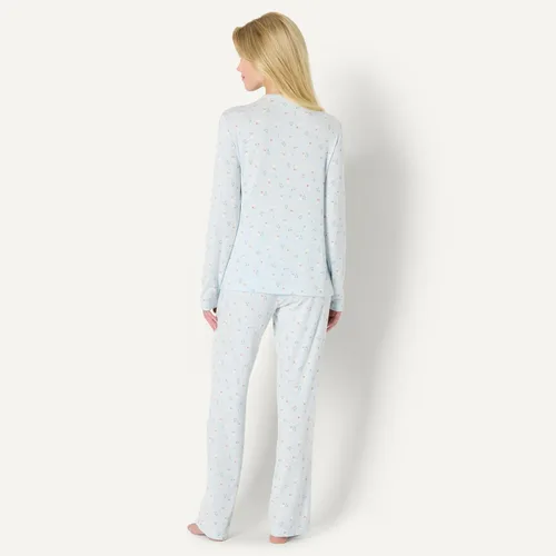 Vista 5 de Amazon Essentials x Sofia Grainge Mommy and Me - Conjunto de pijama de manga larga