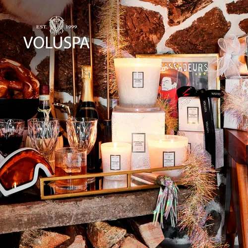 Vista 6 de Voluspa Sparkling Cuvee, mini vela de lata, 4 onzas, tiempo de combustión de 25 horas, cera de coco para combustión limpia, hecha a mano