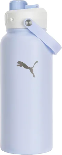Vista 8 de PUMA Botella de agua de acero inoxidable aislada de 32 onzas unisex para adultos con asa de transporte