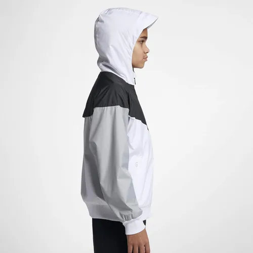Vista 2 de Nike Chaqueta deportiva con capucha Windrunner para niño (niños pequeñosniños grandes)