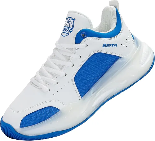 Vista 15 de Beita - Tenis de baloncesto para hombre, con parte superior alta, transpirables, antideslizantes Negro/Verde