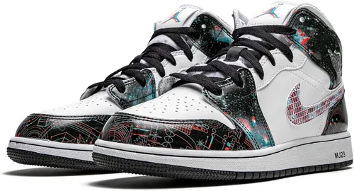 Vista 2 de Nike Youth Air Jordan 1 Mid Se GS Electro Naranja
