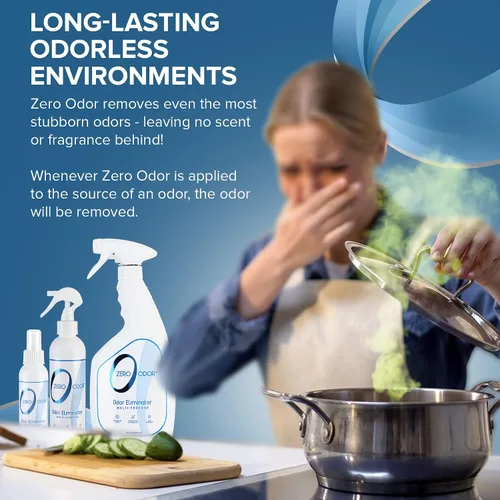 Vista 6 de Zero Odor - Eliminador de olores fuertes multiusos para hogar, oficina, automóvil, baño, hotel, desodorante de habitación y neutralizador de olores